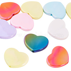 10шт УФ-покрытие непрозрачные акриловые бусины&nbsp;OACR-TA0001-11