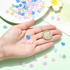 80шт полупрозрачные кабошоны из смолы&nbsp;RESI-YW0005-77