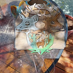 Рождественская голова оленя diy силиконовые Молды&nbsp;SIMO-H002-03