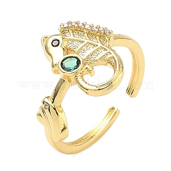 Кольца-манжеты с кубическим цирконием из нержавеющей стали 304 для женщин&nbsp;RJEW-Z122-02G-05