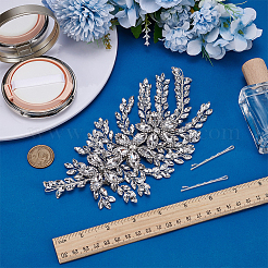 1 набор шпилек для волос из цинкового сплава со стразами&nbsp;AJEW-FG0005-22