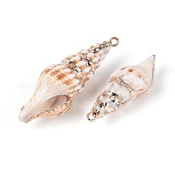 Гальванические подвески из натуральных ракушек&nbsp;BSHE-T015-11