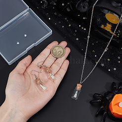 Стеклянная бутылка серьги и подвески ожерелья комплект для женщин&nbsp;SJEW-PH0001-17