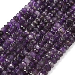 Природный аметист нитей бисера&nbsp;LS-G-G278-A01-4x6mm