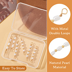 6 шт. 3 стиля подвески-соединители из натурального культивированного пресноводного жемчуга&nbsp;PALLOY-TA00269