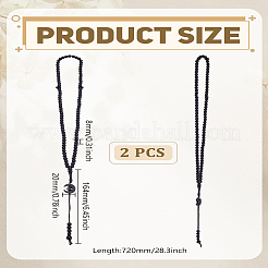 2 шт. акриловые четки в виде луны и звезд для женщин&nbsp;NJEW-LP0001-07