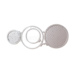 Круглая клетка для медальонов из углеродистой стали&nbsp;DIY-H106-03
