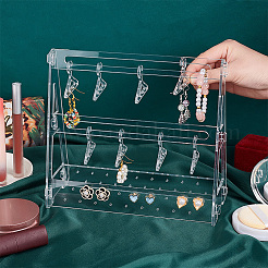 1 комплект прозрачных акриловых подставок для сережек&nbsp;EDIS-PH0001-24C