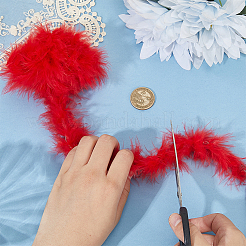 1 шт. боа из перьев индейки для танцев&nbsp;AJEW-GF0012-31C