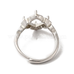 Регулируемые литые сеттинги площадку кольцо&nbsp;LS-KK-C022-01G-P