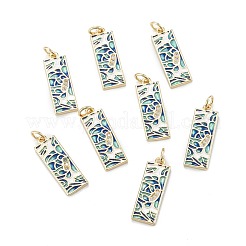 Латунные микропаве прозрачные подвески с фианитом&nbsp;ZIRC-A020-10G