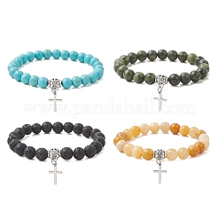 201 браслет с подвесками из нержавеющей стали&nbsp;BJEW-JB13245