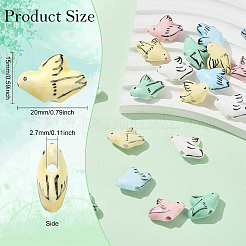 20шт 5 цвета фарфоровые бусины ручной работы&nbsp;PORC-CJ0001-19