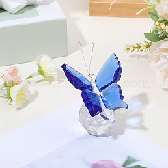 1шт стеклянные хрустальные бабочки для украшения витрины&nbsp;LAMP-CN0001-01B