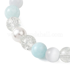 Женские браслеты из бусин из стекла&nbsp;BJEW-JB12842