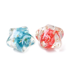 Прозрачная смола и натуральные ракушки&nbsp;RESI-B039-03B