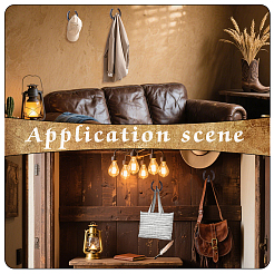 4 шт. чугунных крючков для одежды в форме подковы&nbsp;AJEW-GA0009-22B