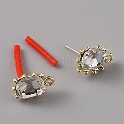 Серьги сплава горный хрусталь&nbsp;LS-FIND-WH0120-25C-01