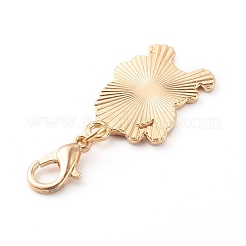 Подвески из легкого сплава золота с эмалью на рождественскую тему&nbsp;HJEW-JM00470