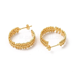 Серьги-гвоздики из латуни с реечным покрытием&nbsp;EJEW-P221-25G