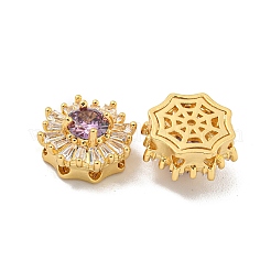 Многожильные звенья из латуни с паве из кубического циркония&nbsp;KK-B096-17G-01