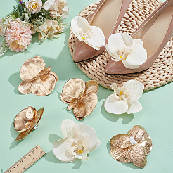 2 пара 2 стилей пряжек для обуви из искусственной кожи с цветочным принтом&nbsp;DIY-NB0015-15