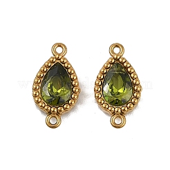 Ионное покрытие (ip) 304 нержавеющая сталь кубический цирконий каплевидные звенья соединительные подвески&nbsp;X-STAS-K256-23G