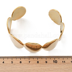 Овальные браслеты-манжеты из нержавеющей стали 304&nbsp;LS-BJEW-L610-14G