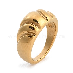 Кольцо на палец из нержавеющей стали 304 для унисекс&nbsp;RJEW-Z076-09G-04