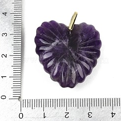 Резные подвески из натурального аметиста&nbsp;G-C276-01G-03