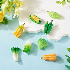 Подвески из непрозрачной смолы 8 шт.&nbsp;CRES-TA0001-64