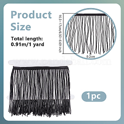 1 ярд пластиковой ленты с кисточками и бусинами&nbsp;DIY-OC0013-14A