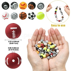 60шт бусины из полимерной глины ручной работы&nbsp;CLAY-YW0002-41A