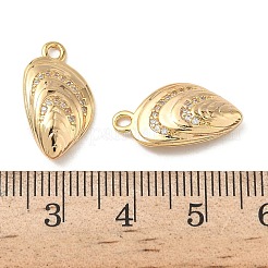 Подвески из прозрачных кубических цирконий с микропаве из океанической латуни&nbsp;KK-B160-42G-05