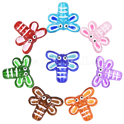 16шт 8 цвета бусины с эмалью лэмпворк ручной работы&nbsp;LAMP-PA0001-39