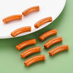 Непрозрачные акриловые бусины с краклеем&nbsp;MACR-S372-002N-008