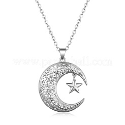 Латунные полые подвески в виде звезды и луны для женщин&nbsp;WZ4876