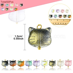 50шт стеклянные подвески&nbsp;PALLOY-FS00030