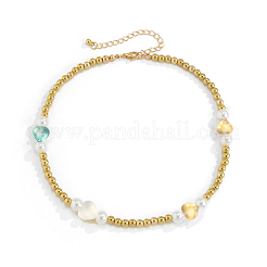 100шт 10 цвета прозрачные стеклянные бусины&nbsp;GLAA-CJ0001-56