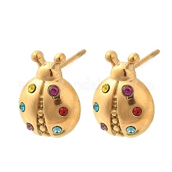 Серьги-гвоздики из нержавеющей стали 304&nbsp;EJEW-F375-02G