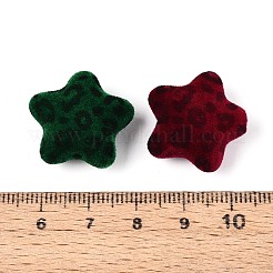 Флокированные непрозрачные акриловые бусины&nbsp;OACR-T030-05M