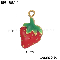 Подвески из нержавеющей стали 304 с эмалью&nbsp;STAS-OY010-99G