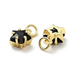 Кулоны из экологически чистой латуни с микропаве и кубическим цирконием&nbsp;KK-D080-44G-03