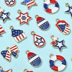 50шт 10 стиля подвески из сплава с эмалью&nbsp;ENAM-CJ0003-08