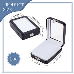 Подарочная коробка для хранения ювелирных изделий из искусственной кожи&nbsp;AJEW-WH0475-04C