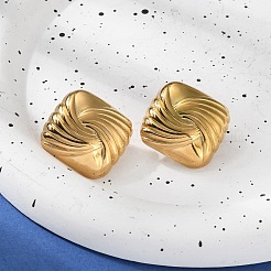 Серьги-гвоздики из нержавеющей стали 304 для женщин&nbsp;LS-EJEW-K306-01G