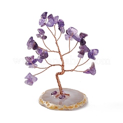 Украшение дисплея дерева из натурального драгоценного камня&nbsp;DJEW-G027-07RG
