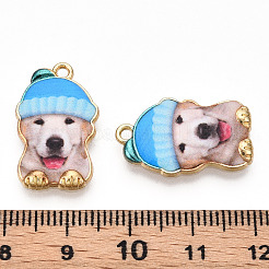 Подвески из сплава светлого золота с принтом&nbsp;ENAM-N056-208B