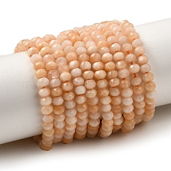 Окрашенная натуральная малайзия жадеит бусины пряди&nbsp;G-E316-2x4mm-36