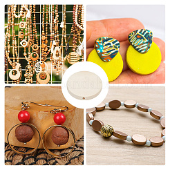 150шт деревянные бусины&nbsp;WOOD-DR0001-02A